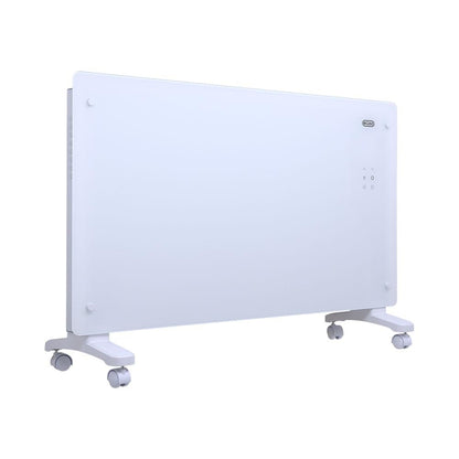 ECOSO 2500W White WiFi Glass Panel Smart Electric Heater Feet Plug 465x850