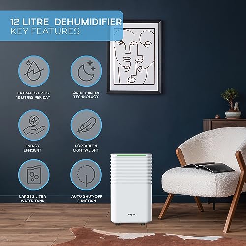 Air Pro 12 L/Tag Digitaler Luftentfeuchter Groß 2L Tank