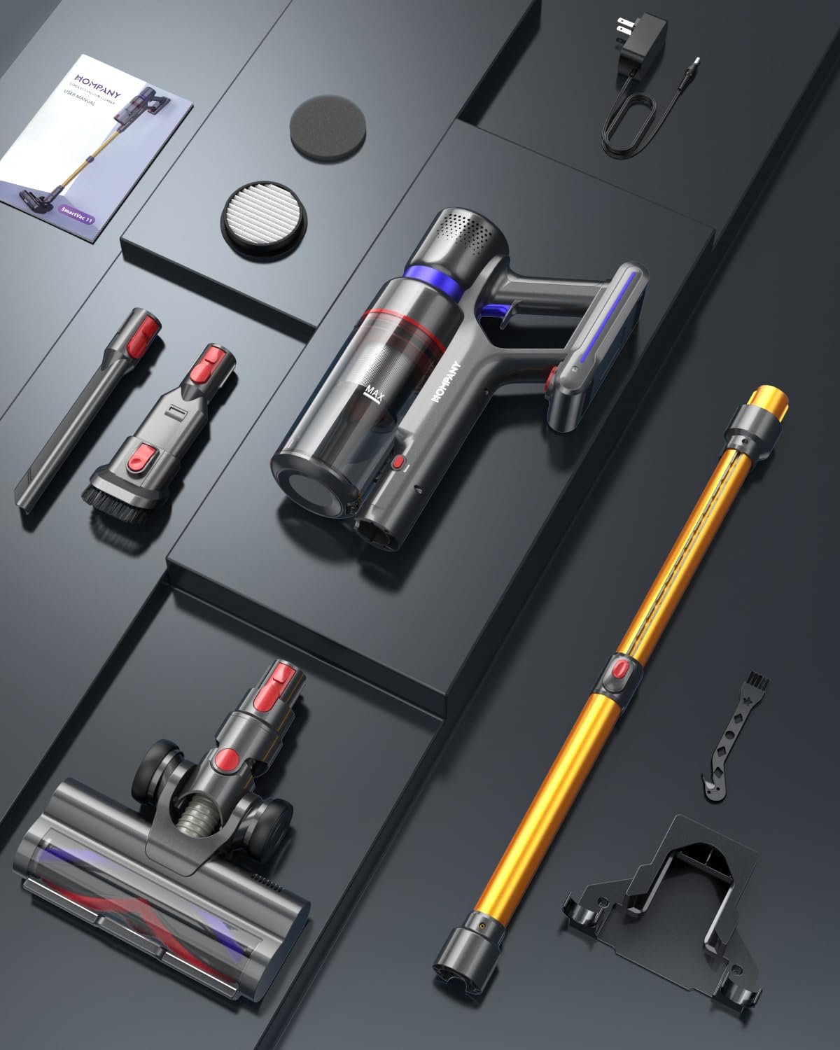 HOMPANY Cordless Vacuum Cleaner