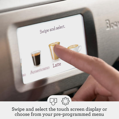 Breville BES880BSS Barista Touch Espresso Machine, Brushed Stainless Steel