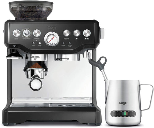 Sage the Barista Express Espresso Machine, Bean to Cup Coffee Machine with Milk Frother, BES875BKS - Black Sesame