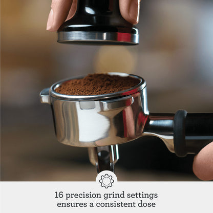 Sage the Barista Express Espresso Machine, Bean to Cup Coffee Machine with Milk Frother, BES875BKS - Black Sesame