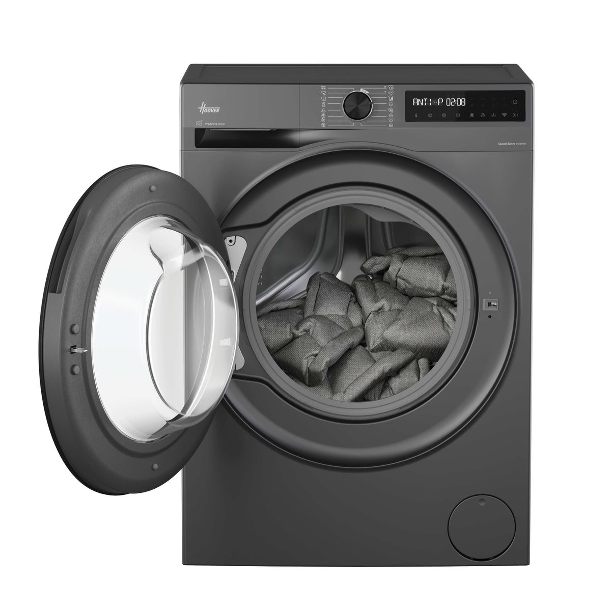 Hoover Pro Wash Series 3 HBR 49SBL8G-80 9kg WiFi Connected Washing Machine with 1400 rpm - Graphite - A Rated