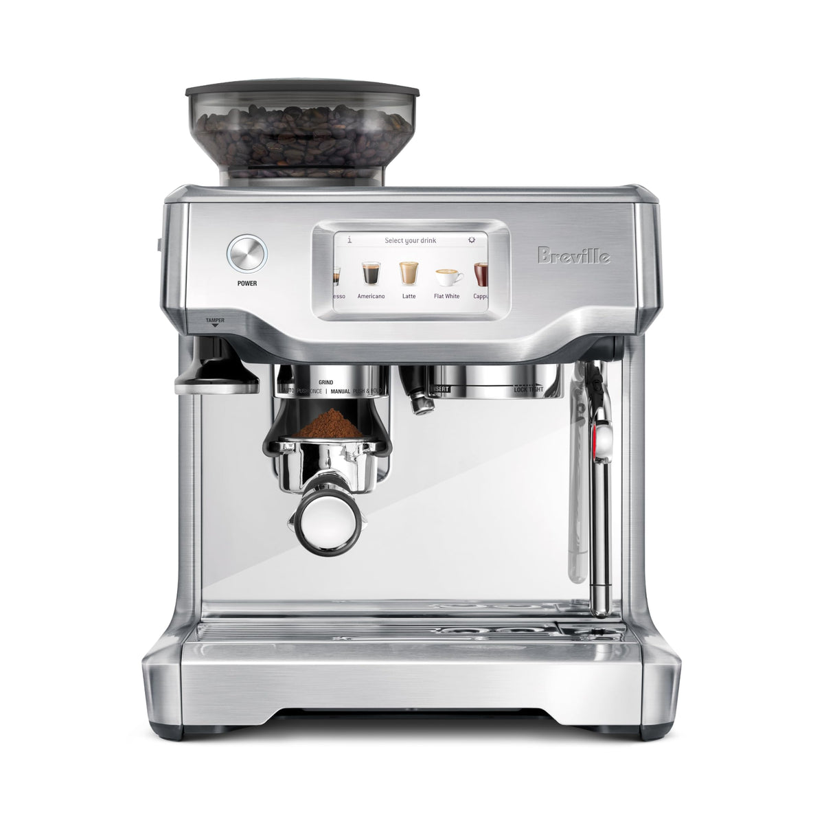 Breville BES880BSS Barista Touch Espresso Machine, Brushed Stainless Steel
