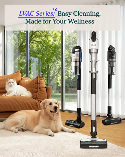 Levoit Cordless Vacuum Cleaner, Anti-Tangle for Pet Hair, Up to 50 Minutes