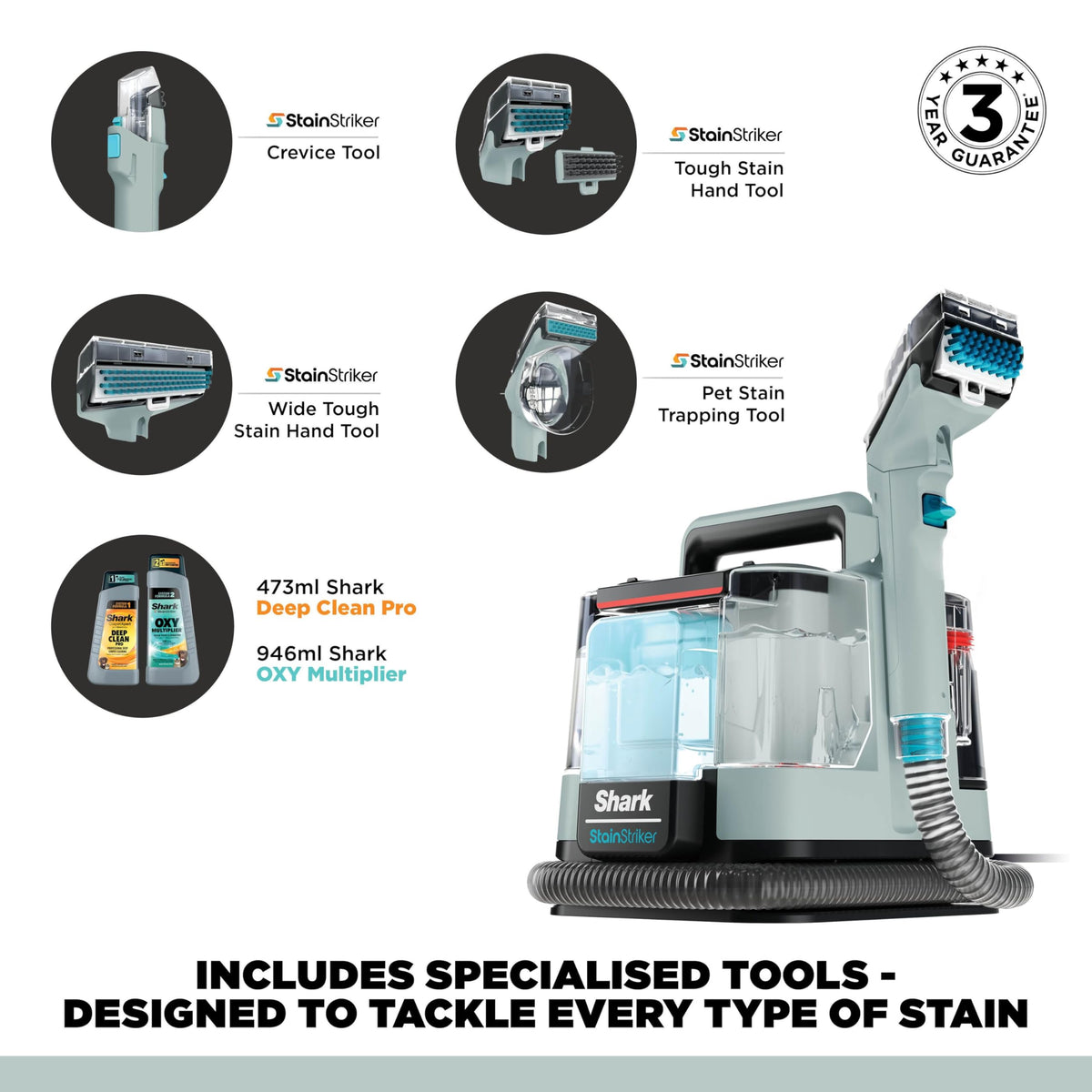Shark StainStriker Stain & Spot Cleaner, PX200UKCP