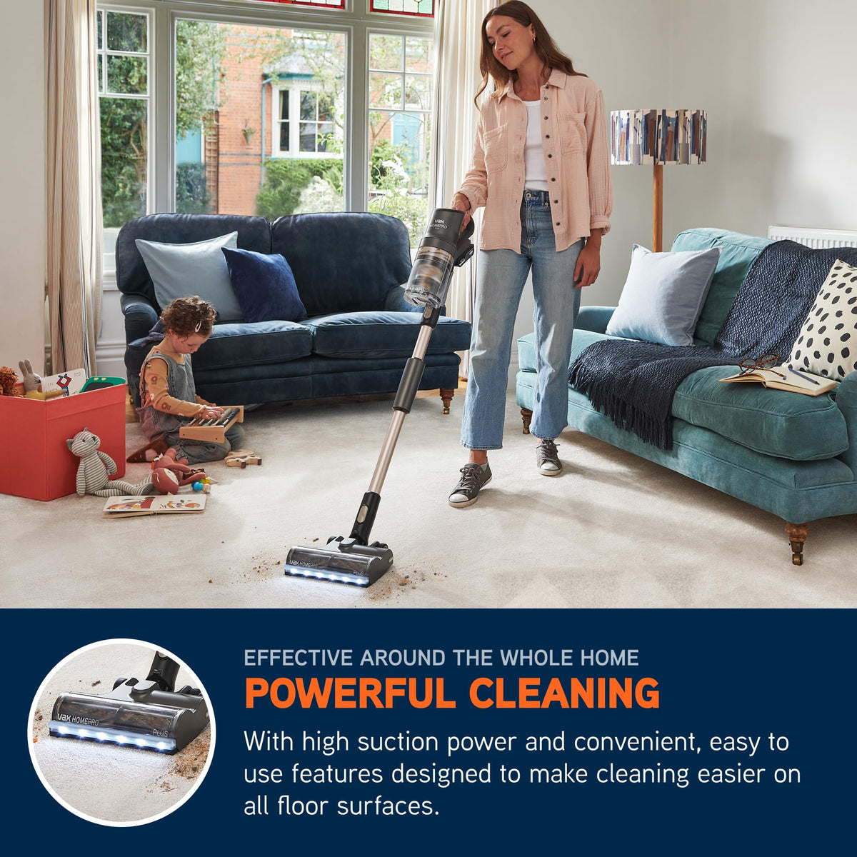 Vax HomePro Plus Cordless Stick Vacuum Cleaner, 45 mins, CLSV-HPKA