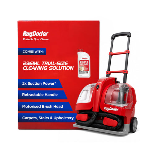 Rug Doctor Portable Spot Cleaner (1100W) | The Telegraph’s 2025 “Best Buy” - 2X Suction - Motorised Brush - Handheld Tools for Carpets, Sofas, Stairs, Cars and Soft Furnishings