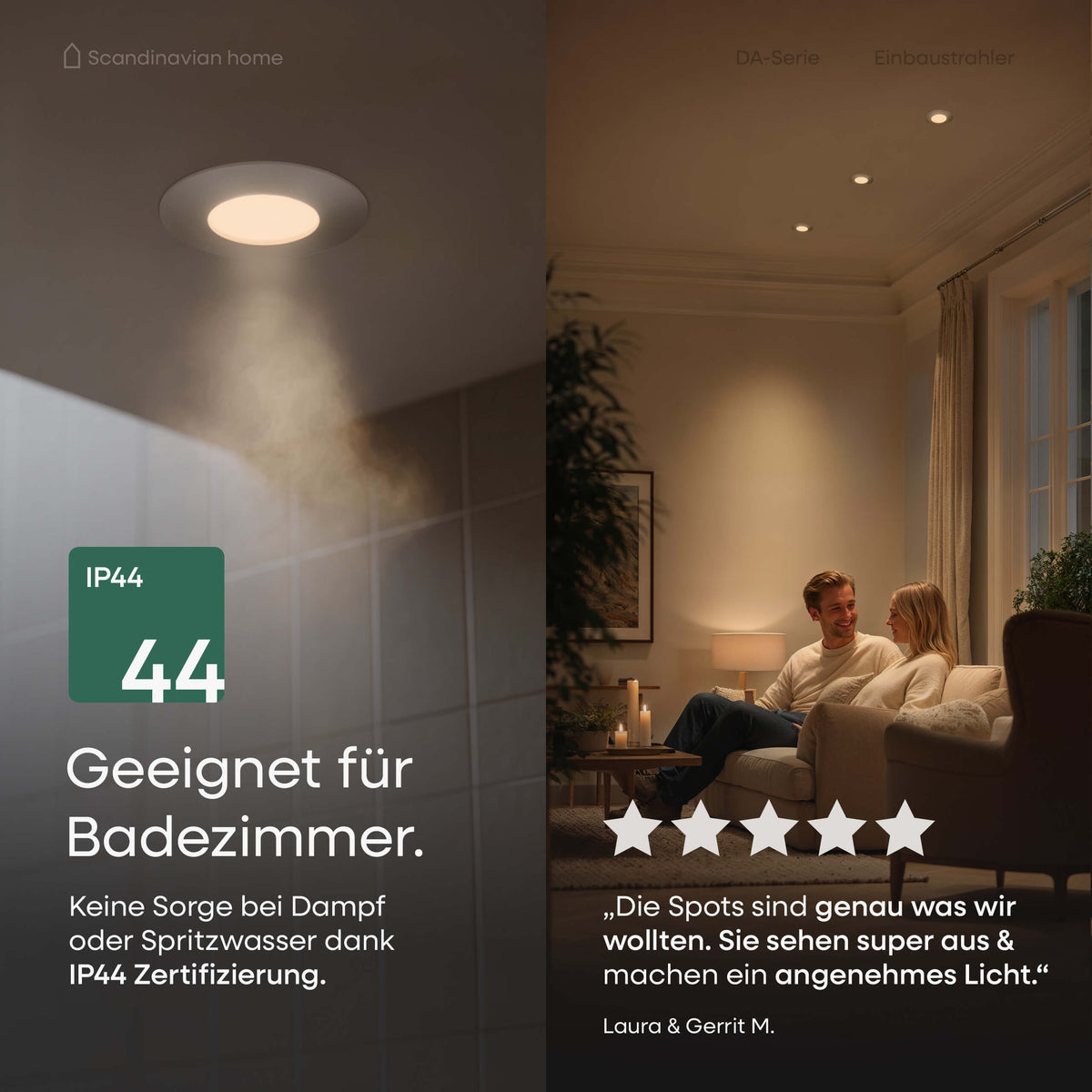 LED Einbaustrahler Dimmbar Aluminium I DA-Serie