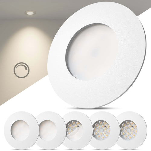LED Einbaustrahler Dimmbar Weiß-Matt I DA-Serie
